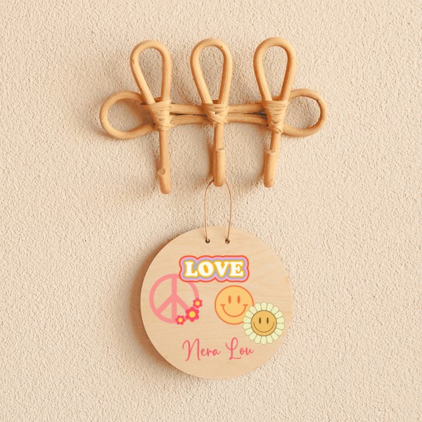 Porte-nom Flower Power