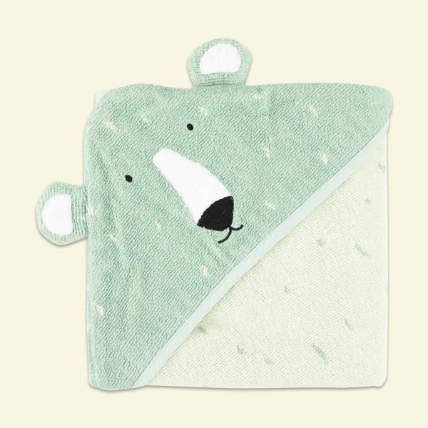 Hooded Towel polar bear, 75x75