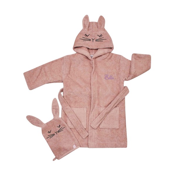 Children&#039;s gift set bathrobe, rabbit
