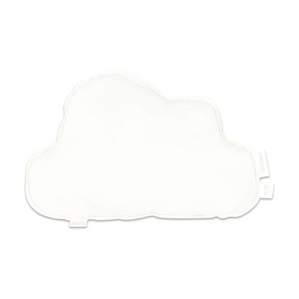 Coussin décoratif, nuage blanc cassé