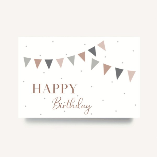 Happy Birthday greetings card, Les yeux fripons