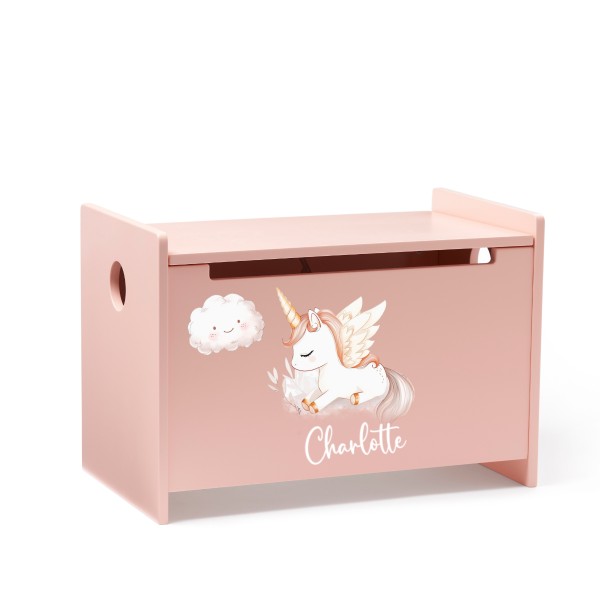 Coffre à jouets Licorne