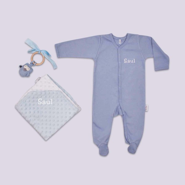 Babygeschenk Set Schlafen, Blau