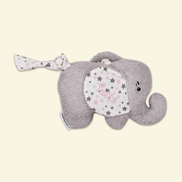 Spieluhr Elefant, Pink Sterne - 'Over the Rainbow', 1