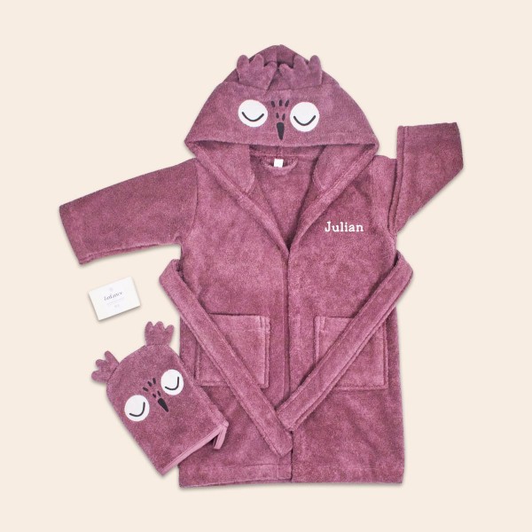 Bathrobe, Washcloth &amp; Soap, Professor Owl